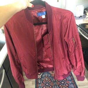 Bomber jacket maroon